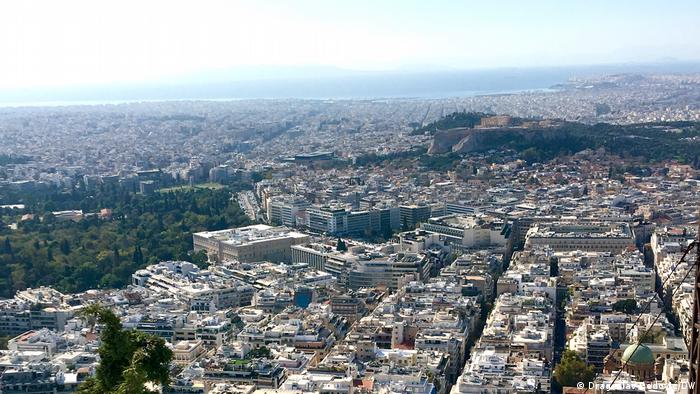 Griechenland Panorama-Ansicht von Athen vom Lykavittos 