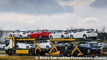 07.03.2017
A brand new Opel Astra vehicles are transported by a car carrier trailer as they leave the Opel car factory of General Motors Manufacturing Poland in Gliwice, Poland, on March 7, 2017. General Motors is selling its loss-making European car business, including Germany's Opel and British brand Vauxhall, to France's PSA group. (Photo by Beata Zawrzel/NurPhoto)