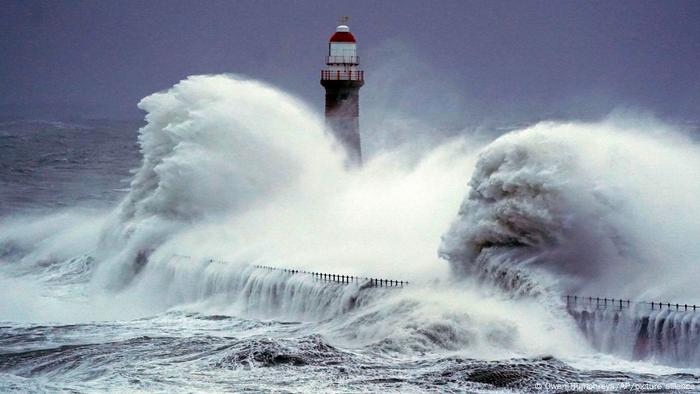 Großbritannien Wetter l Sturm Arwen in Roker Großbritannien Wetter l Sturm Arwen in Roker
