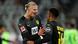 Erling Haaland celebrates with teammate Ansgar Knauf after his goal Erling Haaland celebrates with teammate Ansgar Knauf after his goal