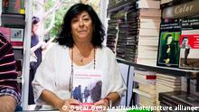 Almudena Grandes author sign books during at the book fair in Madrid, Spain, on 8 June 2019. (Photo by Oscar Gonzalez/NurPhoto)