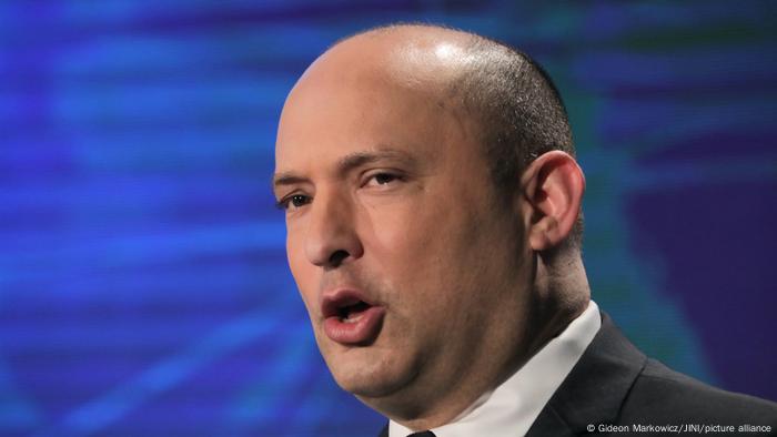 Israeli prime minister Naftali Bennett speaks during a conference in Herzliya, Israel