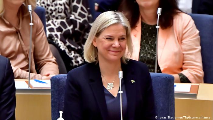 Schweden Neugewählte Ministerpräsidentin Magdalena Andersson 