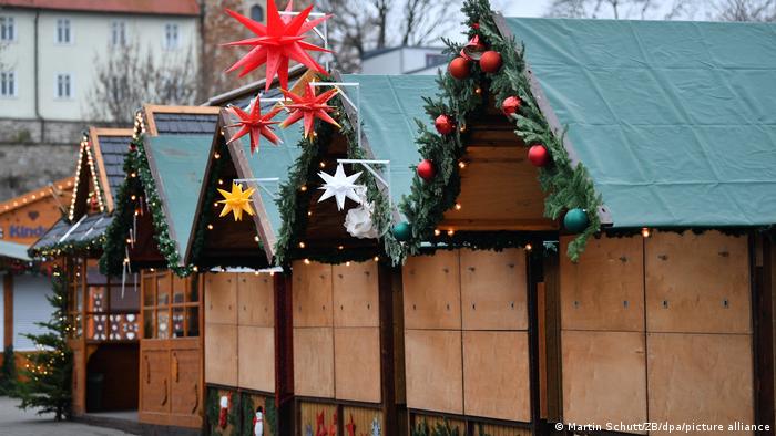 El mercado navideño cancelado en Erfurt, este noviembre.