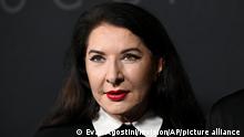 Artist Marina Abramovic attends the premiere of House of Gucci at Rose Theater at Jazz at Lincoln Center on Tuesday, Nov. 16, 2021, in New York. (Photo by Evan Agostini/Invision/AP)