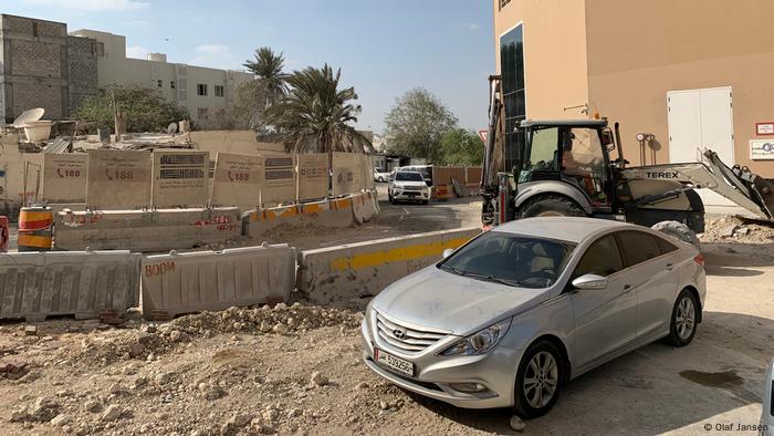 Un chantier à Doha, Qatar