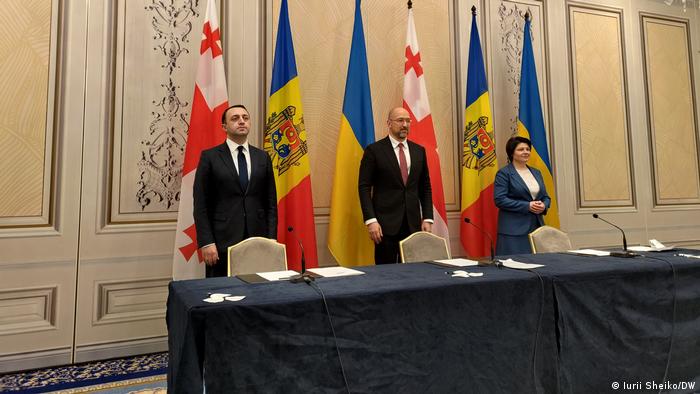 Премьер-министры Грузии, Украины и Молдовы в Брюсселе