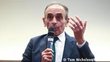 19.11.2021, London, England, French right-wing commentator Eric Zemmour speaks at an event at the ILEC conference centre, London, Britain, November 19, 2021. REUTERS/Tom Nicholson