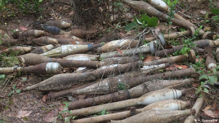 Engenhos explosivos encontrados no Cuando Cubango, Angola