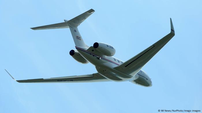 Un avión Gulfstream G650ER, del mismo tipo del jet privado de Elon Musk