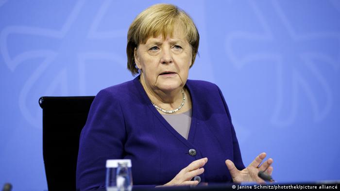 Ангела Меркель на пресс-конференции об антиковидных мерах