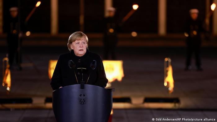 Angela Merkel tijekom govora