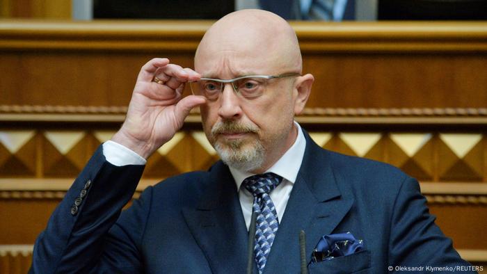 Ukrainischem Verteidigungsminister Oleksij Resnikow im ukr. Parlament 