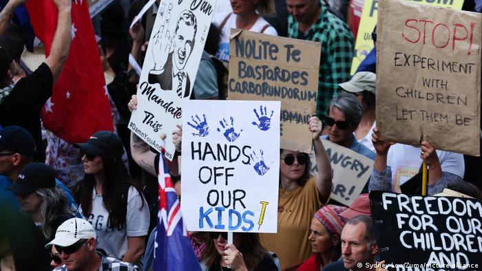 Australien Melbourne | Proteste gegen Corona-Maßnahmen