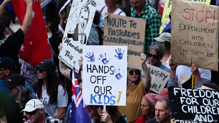 Australien Melbourne | Proteste gegen Corona-Maßnahmen