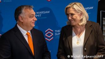 Viktor Orbán y Marine Le Pen.
