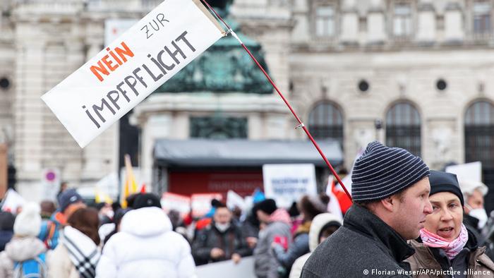 Protestas en Austria contra la vacunación obligatoria. (4.12.2022).