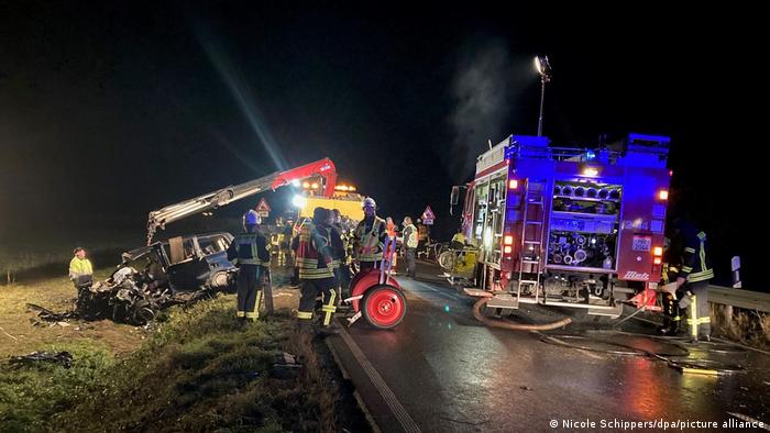 Car crash in North Hesse