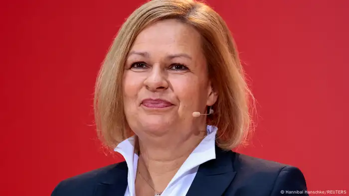 Nancy Faeser, zukünftige Ministerin für Inneres und Heimat