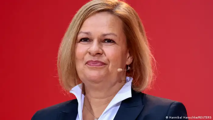 وزيرة الداخلية الألمانية نانسي فيزر - صورة بتاريخ 6 ديسمبر 2021