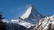The Matterhorn mountain set against a clear blue sky The Matterhorn mountain set against a clear blue sky