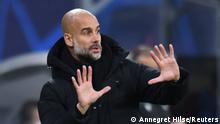 Soccer Football - Champions League - Group A - RB Leipzig v Manchester City - Red Bull Arena, Leipzig, Germany - December 7, 2021
Manchester City manager Pep Guardiola REUTERS/Annegret Hilse