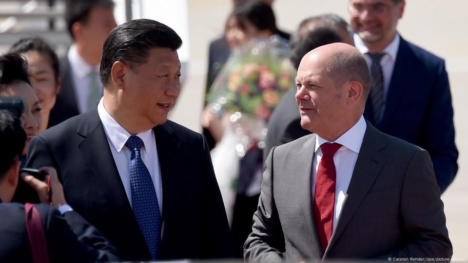 Xi Jinping e Olaf Scholz