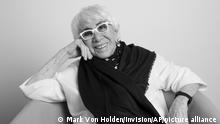 FILE - Lina Wertmuller poses for a portrait on Oct. 24, 2019 in Los Angeles. Italian director Lina Wertmueller, the first woman to receive an Oscar nomination for directing, has died, news reports and the Italian Culture Ministry said Thursday Dec. 9, 2021. She was 93. (Photo by Mark Von Holden/Invision/AP, File)