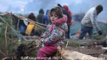 GRODNO REGION, BELARUS - NOVEMBER 14, 2021: Migrants in a tent camp on the Belarusian-Polish border. The migrant crisis on the border of Belarus with Poland, Lithuania, and Latvia escalated on November 8. Several thousand migrants have approached the Belarusian-Polish border and set up a tent camp there; some of them tried to cross the border by breaking a barbed wire fence. Oksana Manchuk/BelTA/TASS 