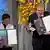 Мария Ресса и Дмитрий Муратов на церемонии вручения Нобелевской премии мира за 2021 год