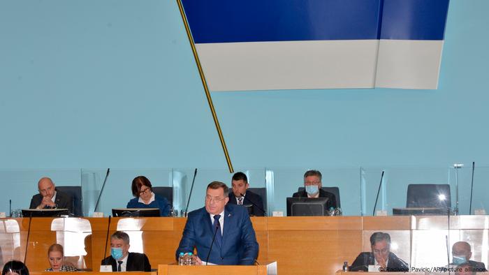 Milorad Dodik spricht im Parlament der Republika Srpska