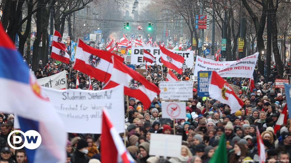 Massenprotest gegen Corona-Maßnahmen in Wien