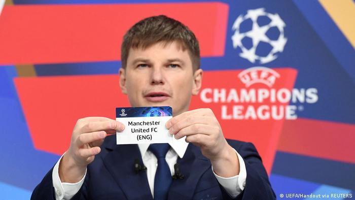 Andrey Arshavin at the Round of 16 draw
