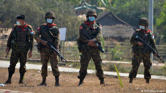 Soldados birmanos en una imagen de archivo.