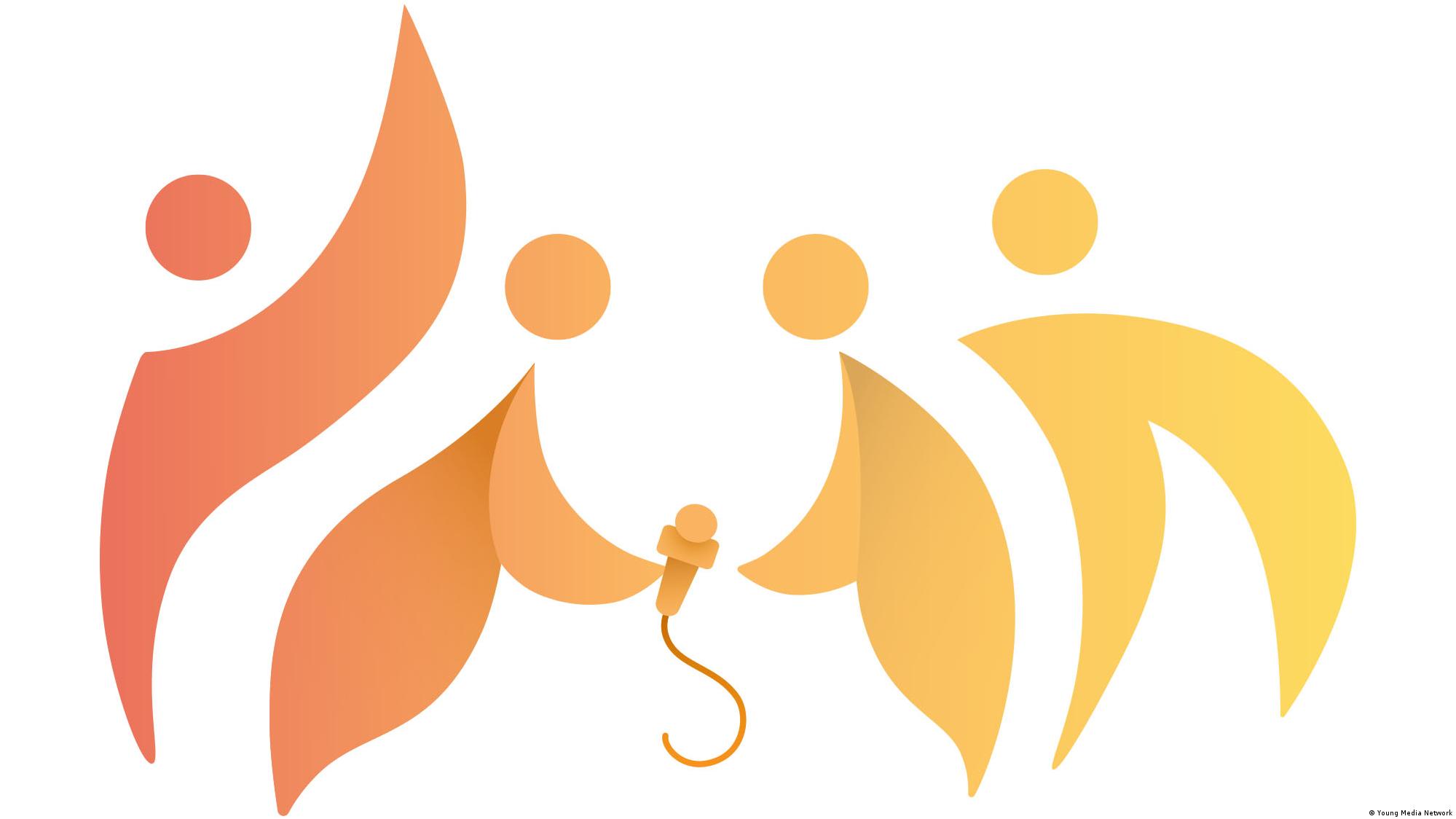 The logo for the newly founded Young Media Network in the Western Balkans