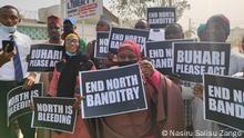 Kano, Nigeria, 15.12.2021+++Protest gegen der Unsicherheit