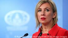 Russland, Maria Sacharowa Pressekonferenz in Moskau MOSCOW, RUSSIA - DECEMBER 9, 2021: Russian Foreign Ministry Spokeswoman Maria Zakharova during a press briefing on Russia s current foreign policy. Russian Foreign Ministry/TASS PUBLICATIONxINxGERxAUTxONLY TS11B460