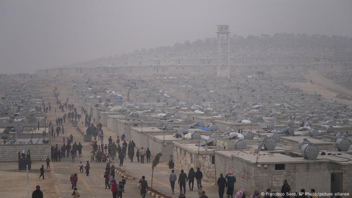 Syrisches Flüchtlingslager nördlich von Idlib Syrisches Flüchtlingslager nördlich von Idlib