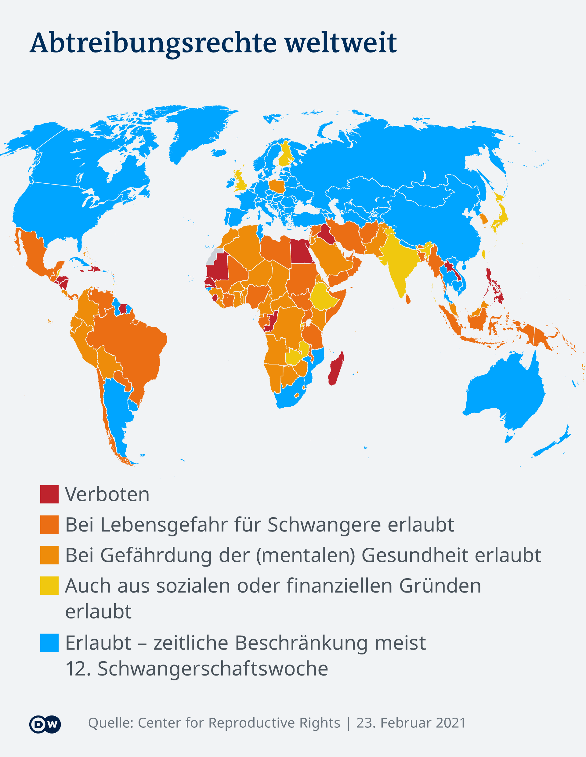 Infografika Aborcja na całym świecie MANGA