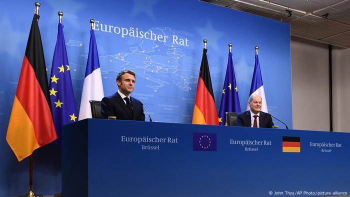 EU-Gipfel in Brüssel | PK Scholz und Macron