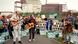 Protesters play guitar amid a demonstration outside the Brokdorf power plant Protesters play guitar amid a demonstration outside the Brokdorf power plant