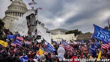 06.01.2021
WASHINGTON, DC - JANUARY 6: Trump supporters clash with police and security forces as people try to storm the US Capitol on January 6, 2021 in Washington, DC. Demonstrators breeched security and entered the Capitol as Congress debated the 2020 presidential election Electoral Vote Certification. (photo by Brent Stirton/Getty Images)