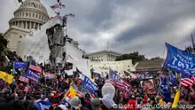 06.01.2021
WASHINGTON, DC - JANUARY 6: Trump supporters clash with police and security forces as people try to storm the US Capitol on January 6, 2021 in Washington, DC. Demonstrators breeched security and entered the Capitol as Congress debated the 2020 presidential election Electoral Vote Certification. (photo by Brent Stirton/Getty Images)