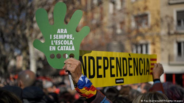 Spanien | Katalanische Schul-Demonstration in Barcelona