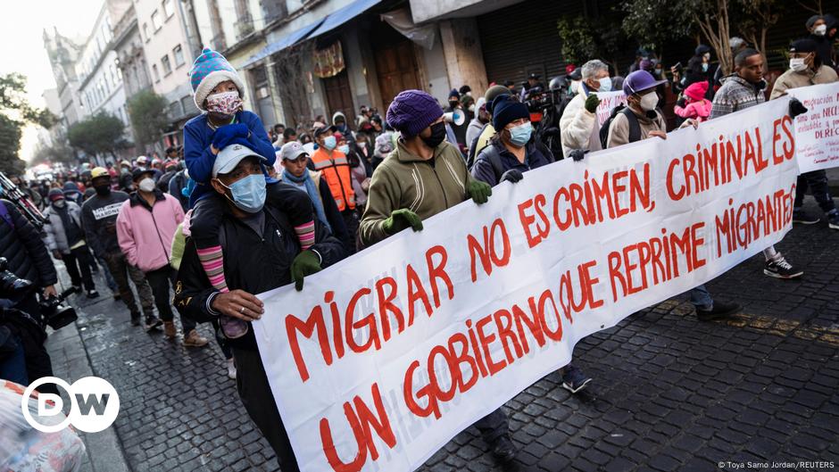 Manifestaci n de indocumentados en Ciudad de M xico DW 18 12 2021