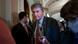 US West Virgnia Senator Joe Manchin surrounded by reporters US West Virgnia Senator Joe Manchin surrounded by reporters