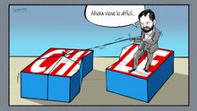 DW Karikatur Vladdo | Chile Boric.
via Claudia Herrera-Pahl Rechte: DW 