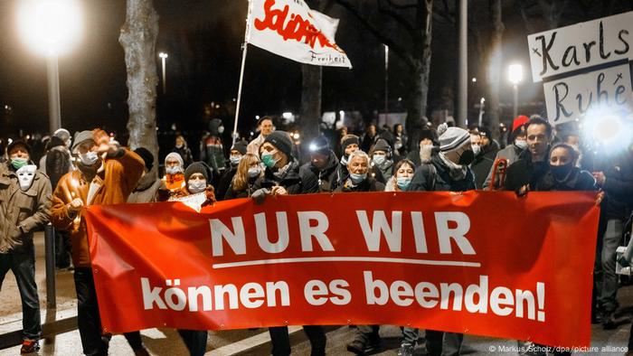 Proteste gegen die Corona-Maßnahmen in Hamburg