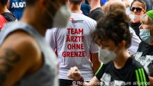 Berlin, Deutschland 22. August 2021: Generali Berliner Halbmarathon - August 2021 Team Ärzte ohne Grenzen