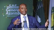 Football - CAF General Assembly - Cairo - Egypt. CAF President Patrice Motsepe during the CAF General Assembly held in Cairo, Egypt on 26 November 2021 ©Fareed Kotb/Sports Inc URN:63959202